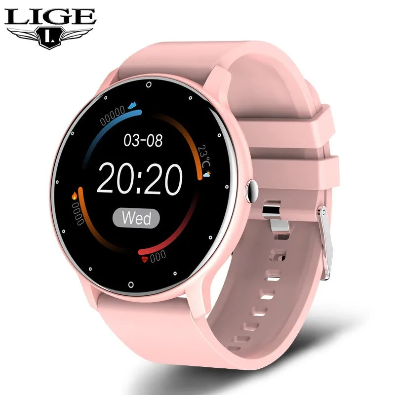 LIGE Women Smart Watches Heart Rate Monitoring Bracelet Waterproof Sleep Monitoring Fitness Sports Smartwatch Activity Tracker