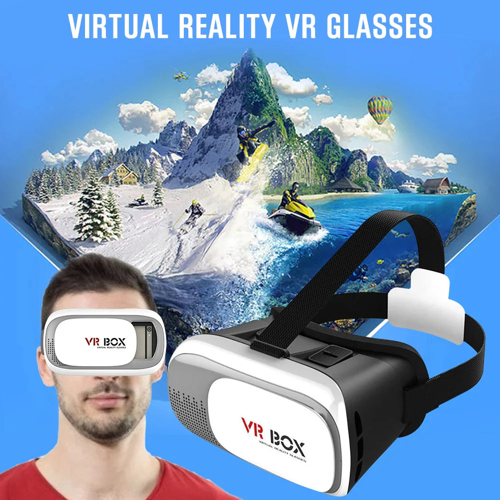 Original VR Virtual Reality 3D Glasses Box Stereo Google Cardboard Headset Helmet for IOS Android Smartphone Rocker