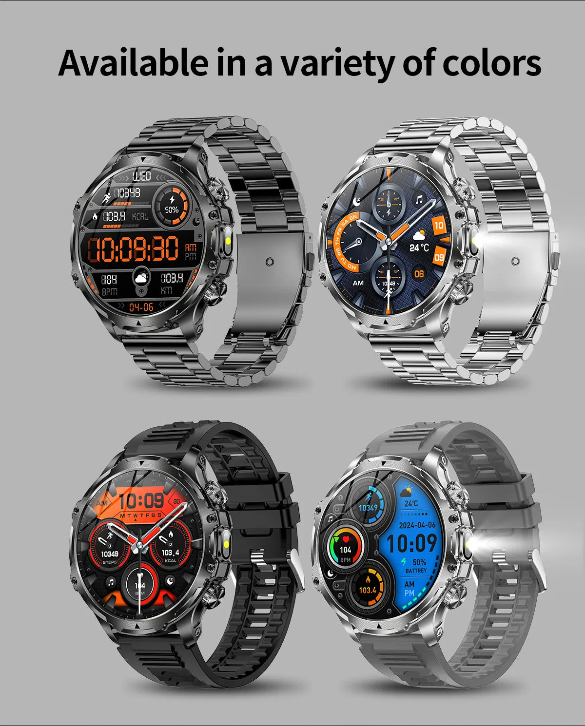 2025 New GPS LED 700MAH Sports Smartwatch Men's 1.90 "AMOLED Screen Heart Rate Blood Pressure Health Smart Watch For Huawei IOS