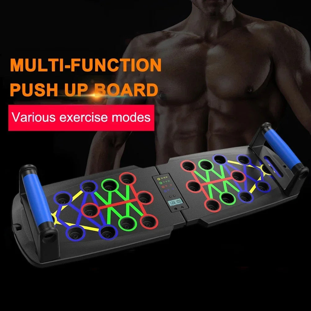 Smart Automatic Count Push Up Board Foldable Multi Push up Stand with Body Sensor Counter for Core Strength Muscle Stable Home