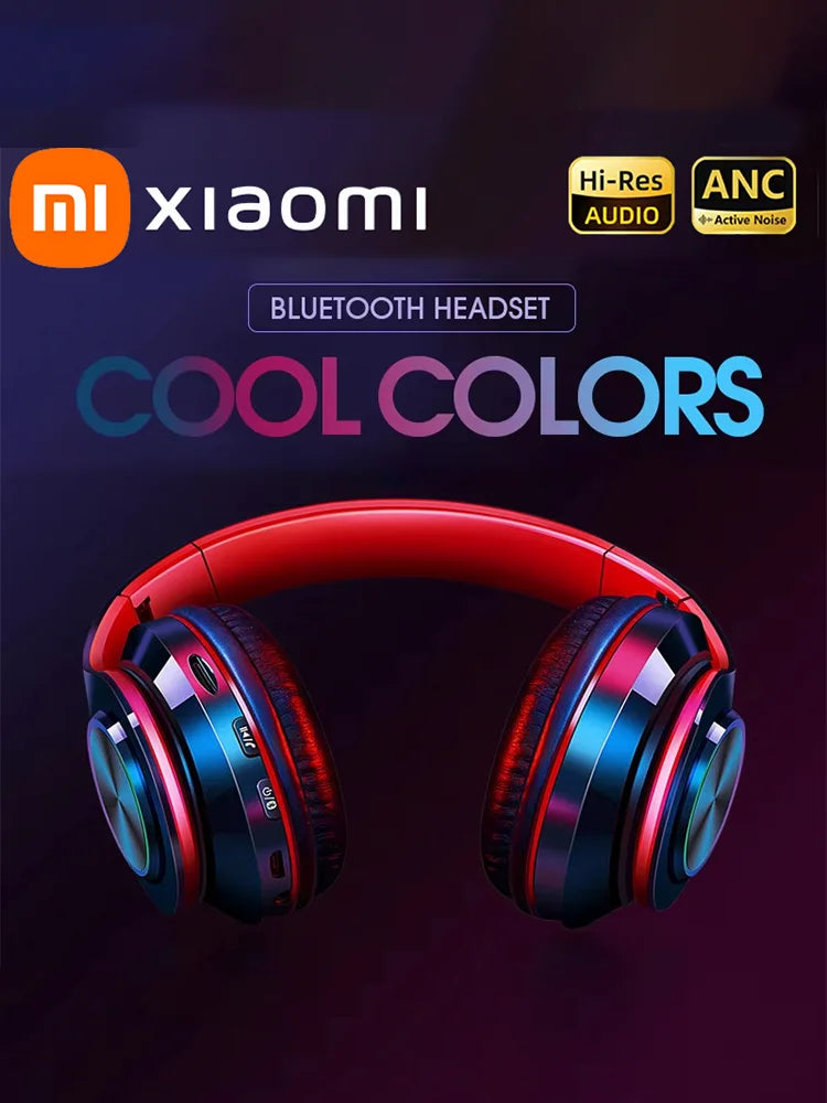 XIAOMI 2025 Head-mounted Wireless Bluetooth Headphones With Mic Noise Cancelling Headsets Stereo Sound Sport Gaming Earphones