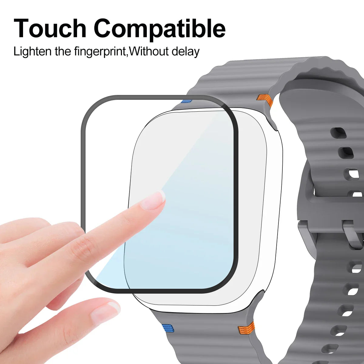 2pcs Silicone case+Band for Apple Watch Series Ultra 10 9 8 7 6 5 SE screen protector+Strap for iWatch 38/41/42/46/49mm Bracele