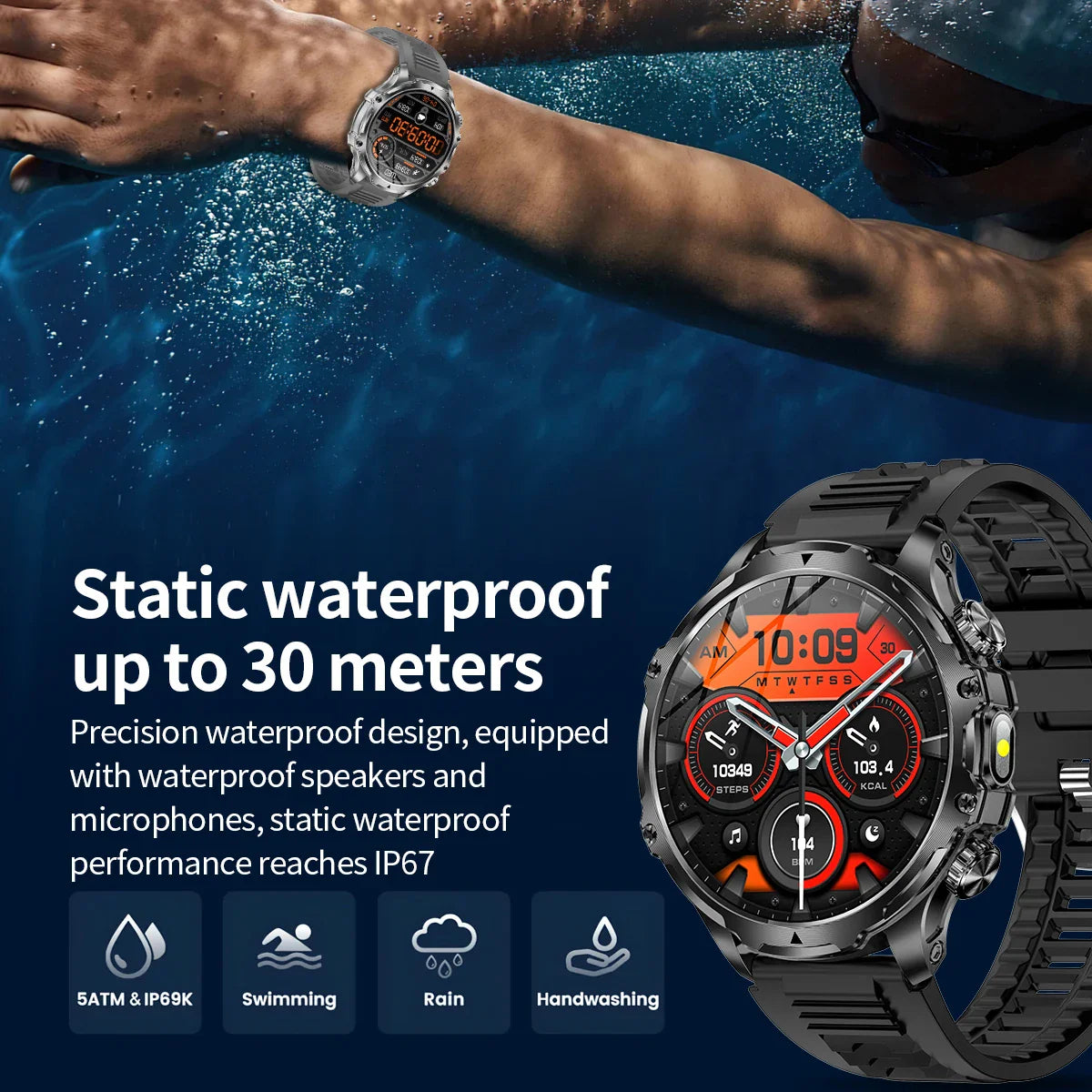 2025 New GPS LED 700MAH Sports Smartwatch Men's 1.90 "AMOLED Screen Heart Rate Blood Pressure Health Smart Watch For Huawei IOS