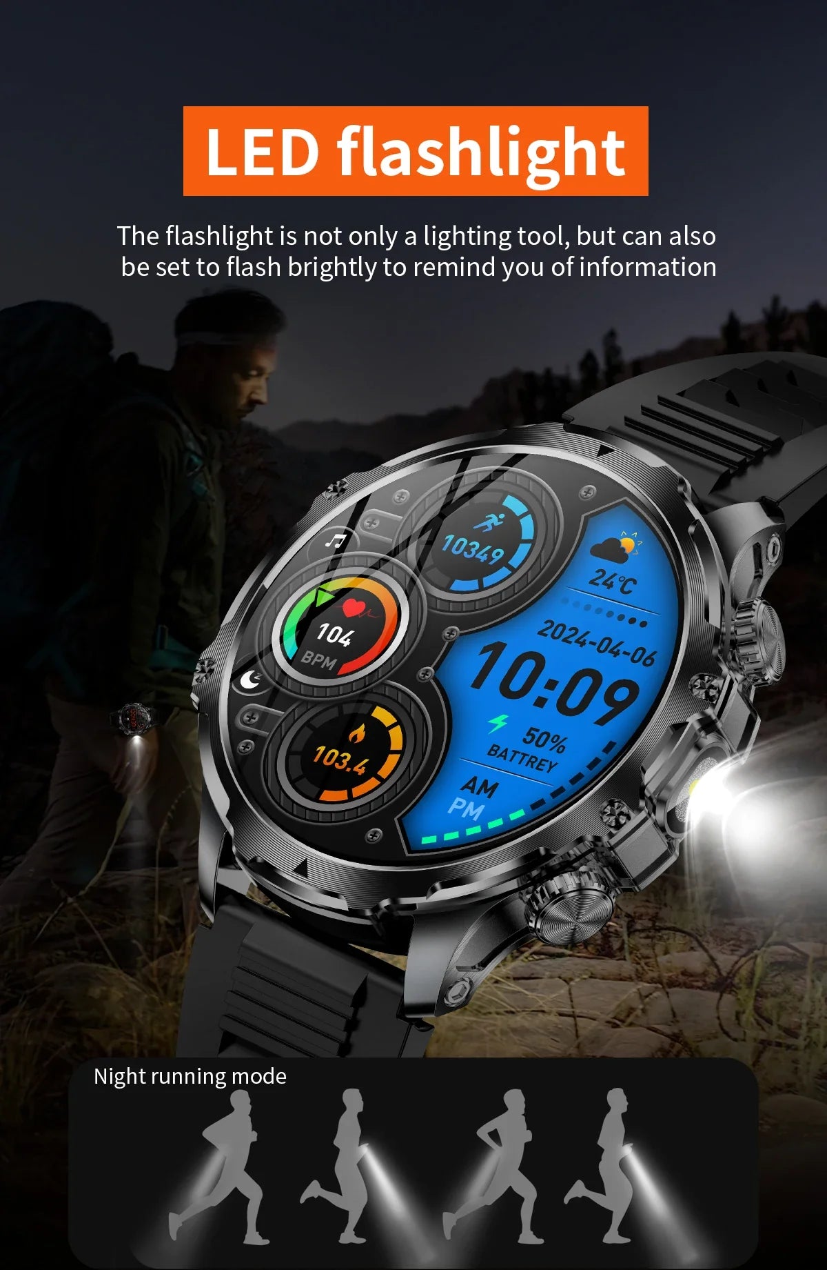 2025 New GPS LED 700MAH Sports Smartwatch Men's 1.90 "AMOLED Screen Heart Rate Blood Pressure Health Smart Watch For Huawei IOS