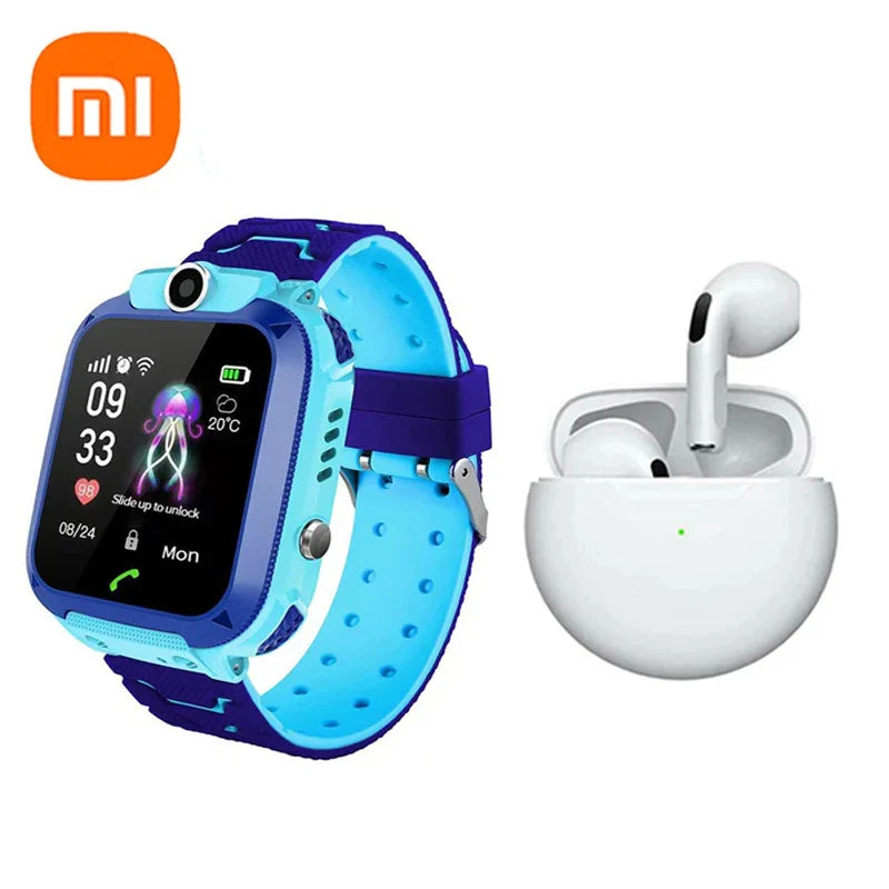 Xiaomi Kids Smart Watch SOS Antil-lost GPS Location Camera Sim Card Call IP67 Waterproof Smart Watch For Ios Android Kids Gift