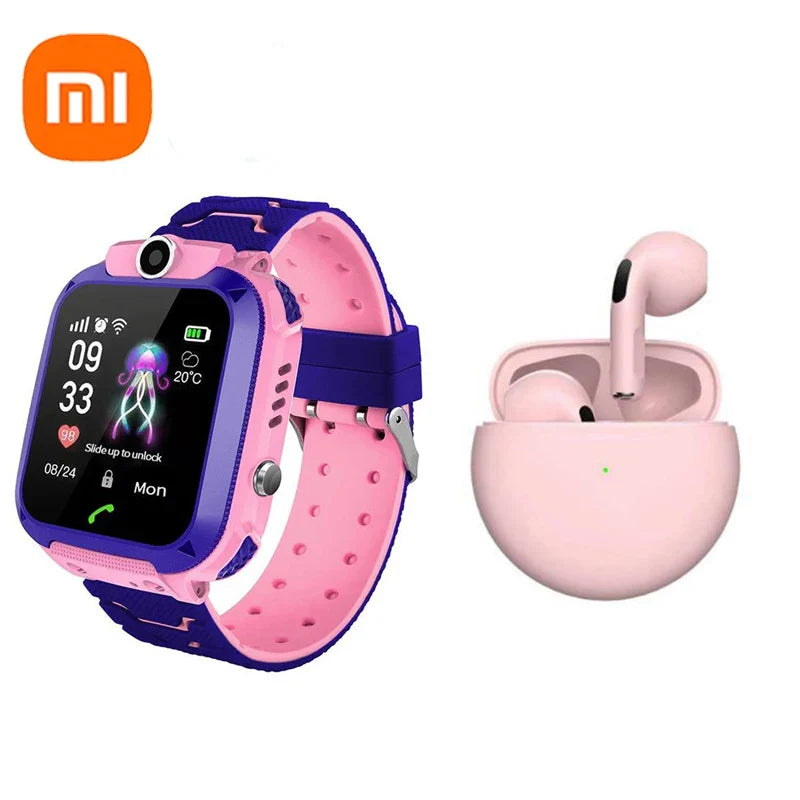 Xiaomi Kids Smart Watch SOS Antil-lost GPS Location Camera Sim Card Call IP67 Waterproof Smart Watch For Ios Android Kids Gift