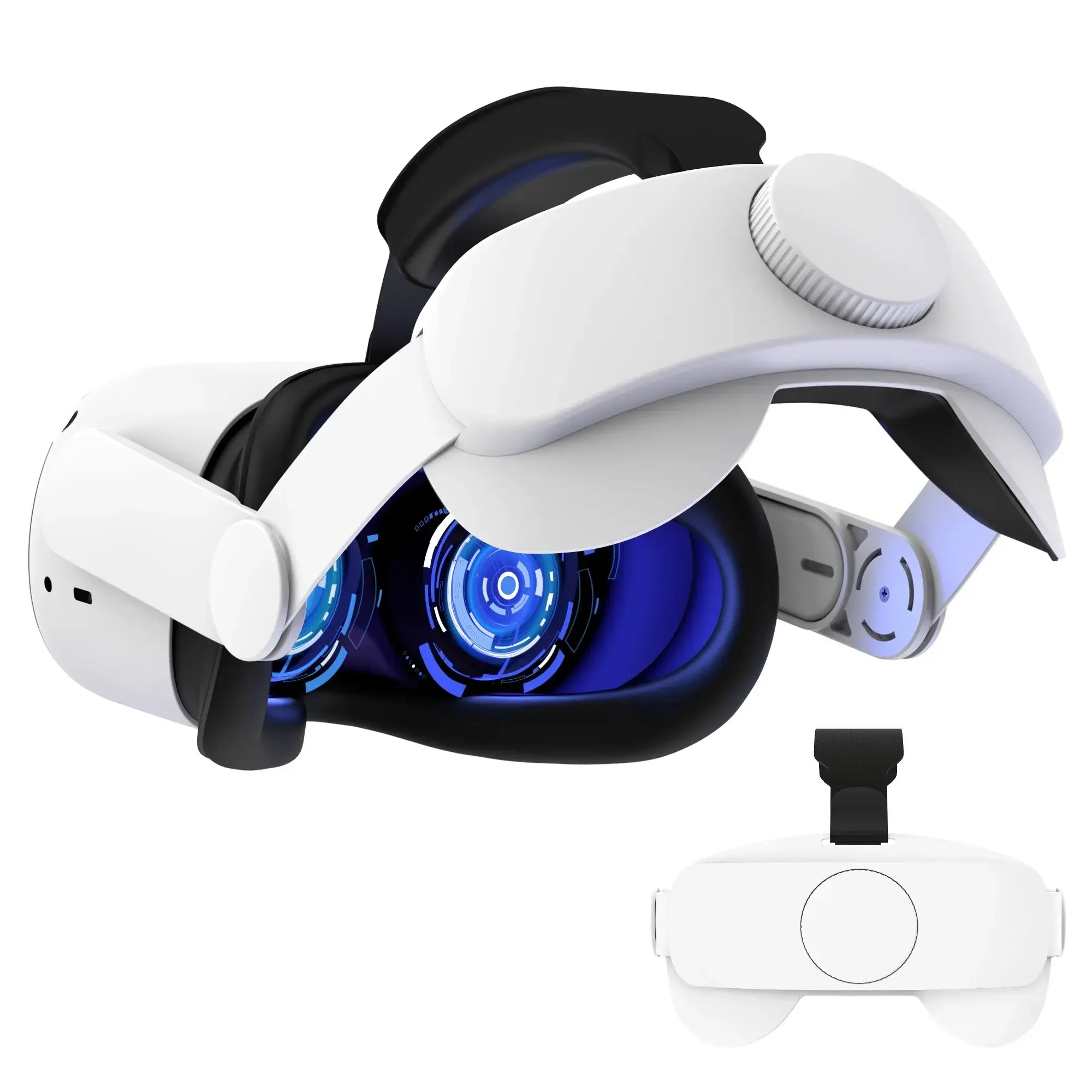 Compatible with Quest 2 Elite Strap for Enhanced Support and Comfort in VR,for Meta Quest 2 Comfort Head Strap Accessories White