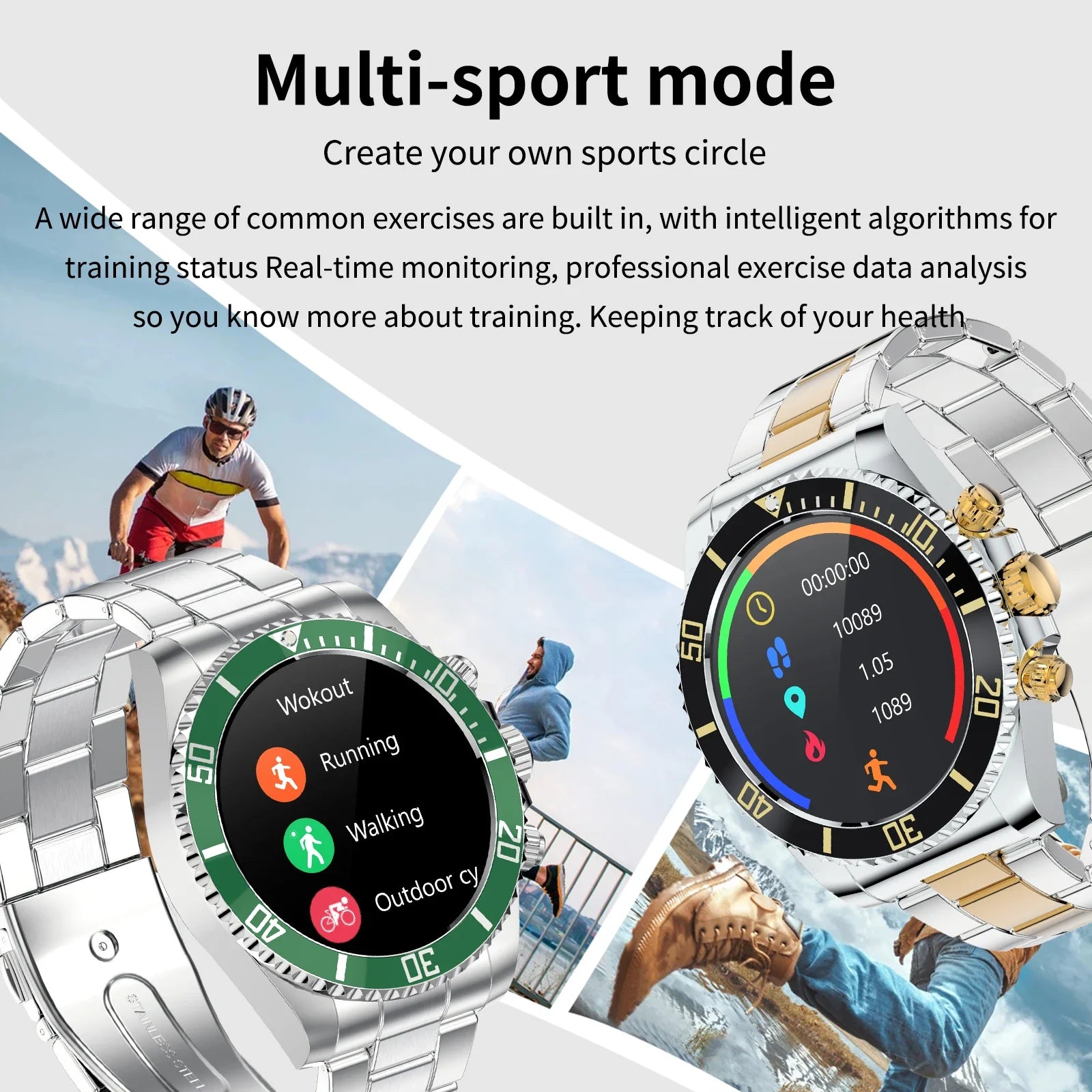 Aanshi High-End Men's SmartWatch AW12 2025 Luxury watches men Bluetooth Call 24H Health Monitoring  Business men's Smart Watch