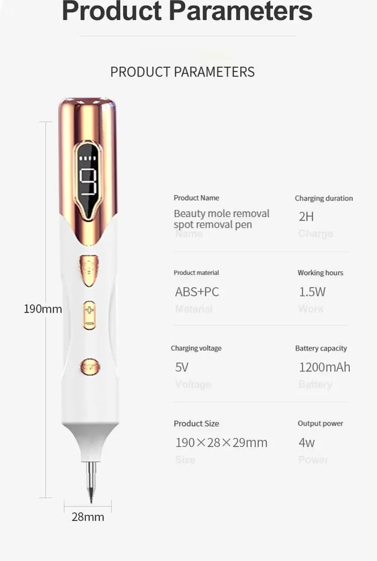 Laser Plasma Pen Laser Cosmetic Pen Home Beauty Rejuvenation Instrument Electric Microneedle Lonized Carbonization Technology