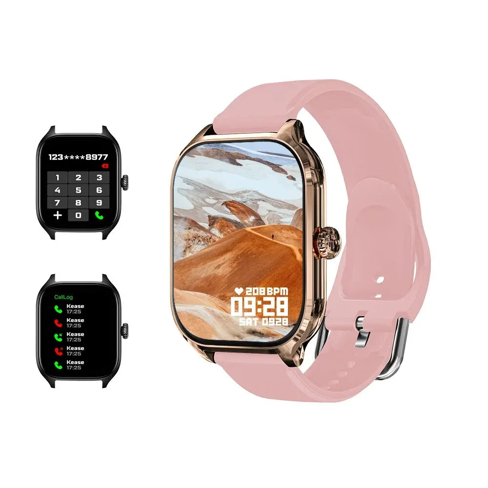 LAXASFIT H9 Smartwatch Dial to Answer Calls Calorie Tracking Heart Rate Blood Oxygen Monitoring Bluetooth Smart Watch