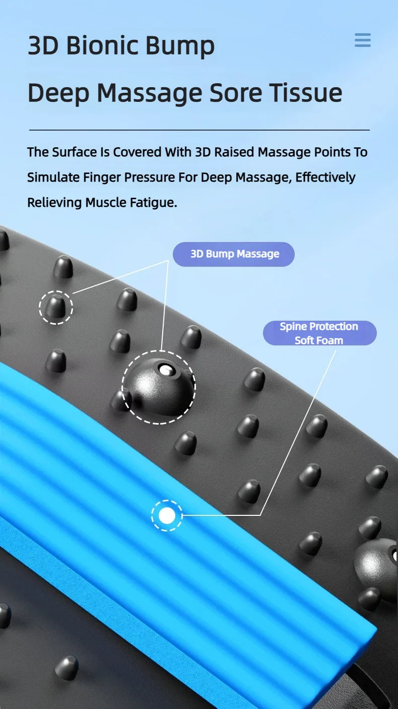 Back Massager Stretch Lumbar Support Relaxation Spine Pain Relief Vertebral Relaxer Stretches The Lower Traction Corrects Waist