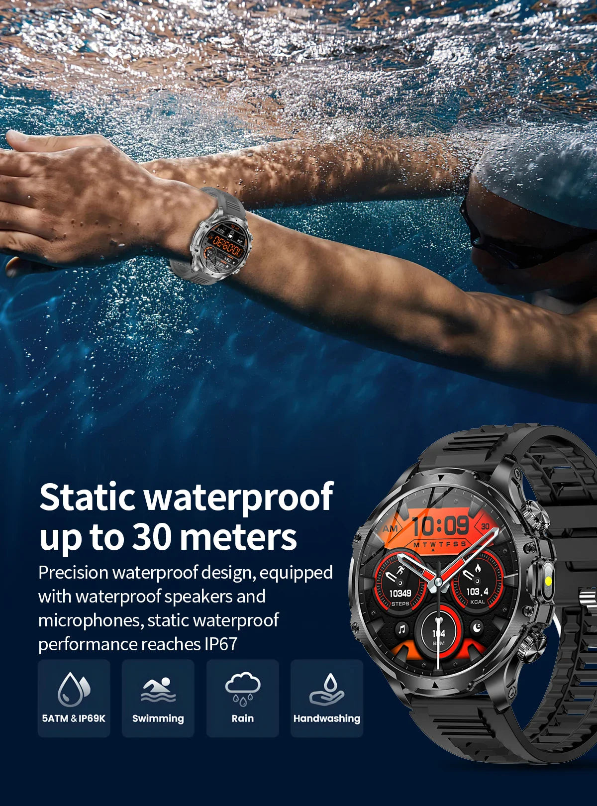 2025 New GPS LED 700MAH Sports Smartwatch Men's 1.90 "AMOLED Screen Heart Rate Blood Pressure Health Smart Watch For Huawei IOS