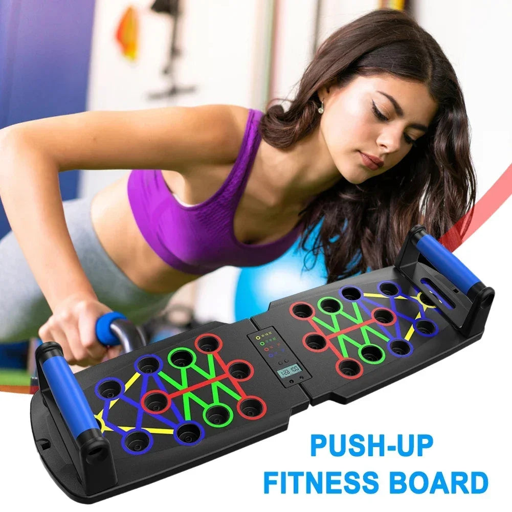 Smart Automatic Count Push Up Board Foldable Multi Push up Stand with Body Sensor Counter for Core Strength Muscle Stable Home