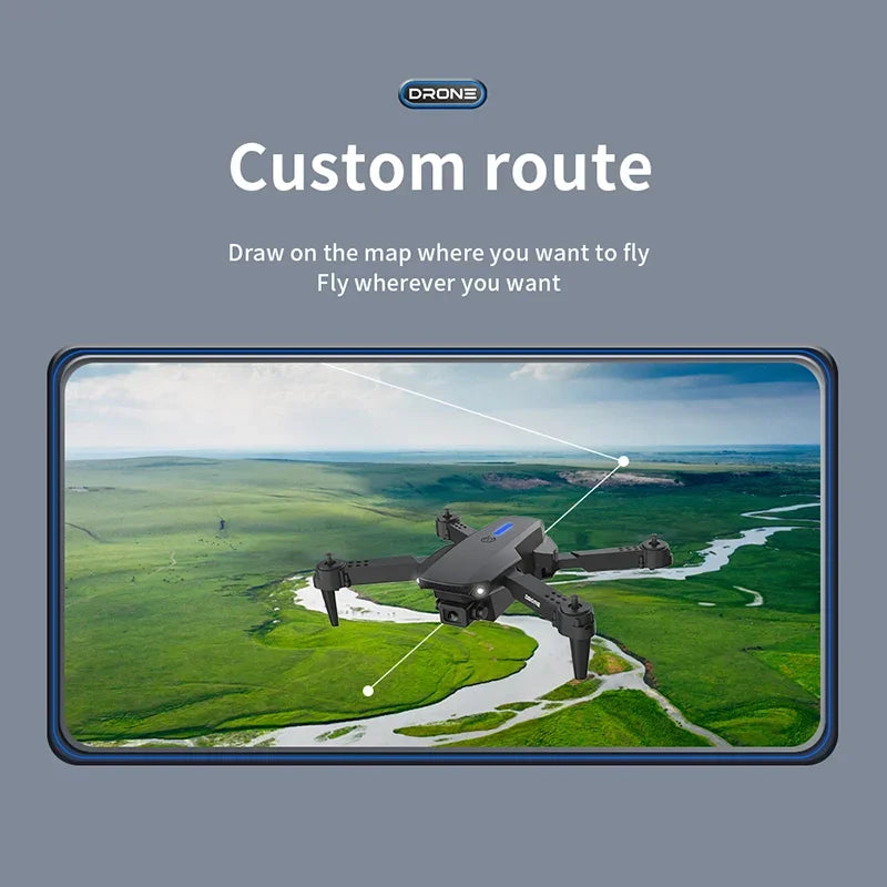 New E88 Pro RC Drone 4K Professinal With 1080P Wide Angle Dual HD Camera Foldable RC Helicopter WIFI FPV Height Hold Apron Sell