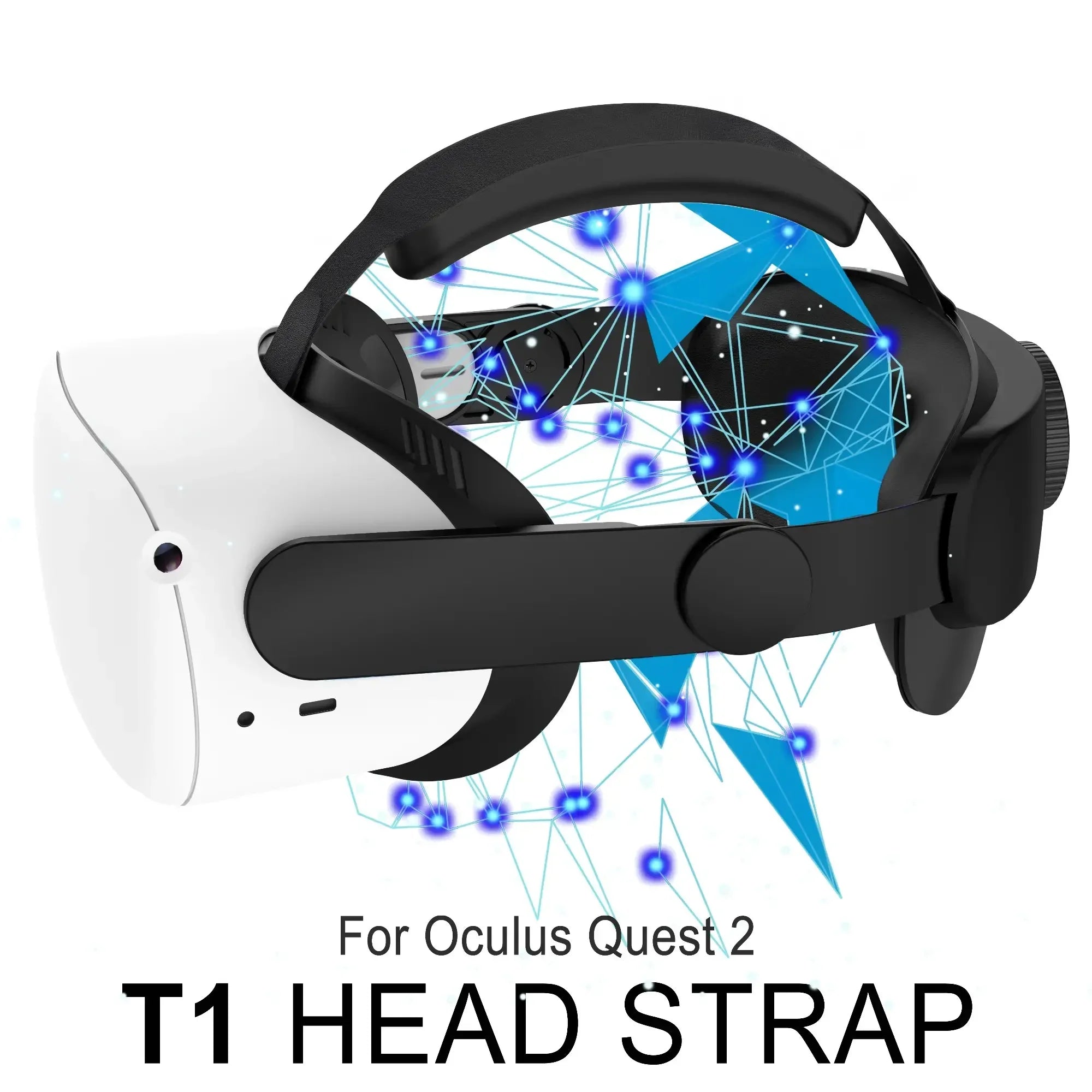 Compatible with Quest 2 Elite Strap for Enhanced Support and Comfort in VR,for Meta Quest 2 Comfort Head Strap Accessories White